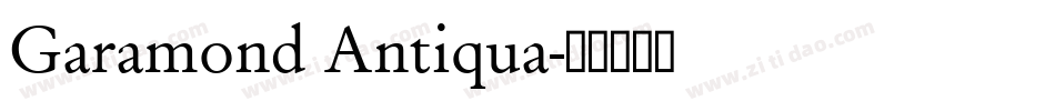 Garamond Antiqua字体转换